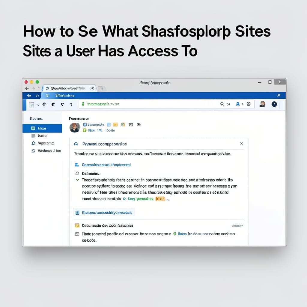 How to See What SharePoint Sites a User Has Access To: Admin-Friendly Method