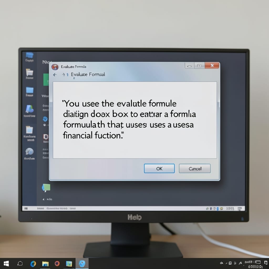 You Use The Evaluate Formula Dialog Box To Enter A Formula That Uses A Financial Function: Step-By-Step Calculation Guide