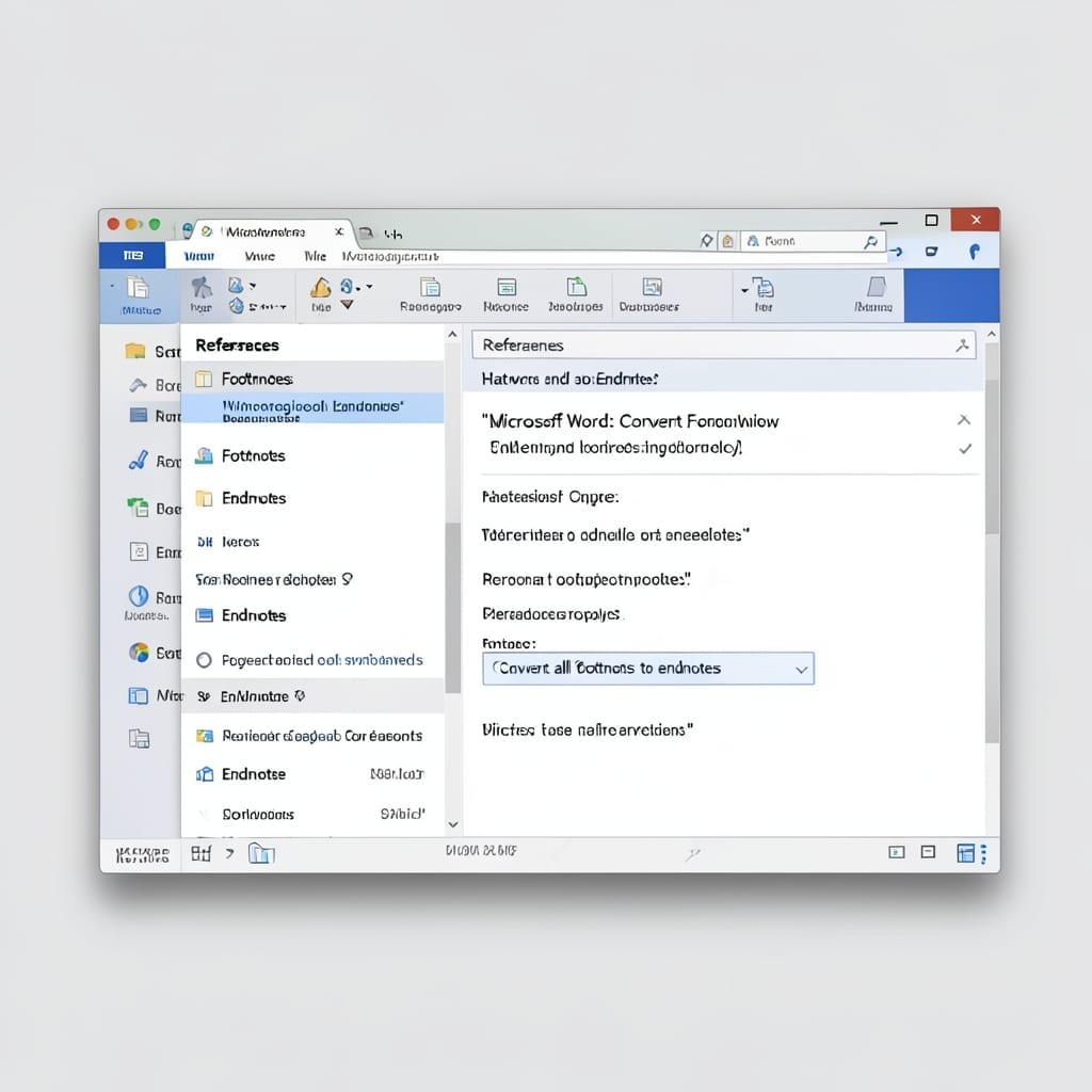 Microsoft Word Convert Footnotes to Endnotes: One-Click Transformation