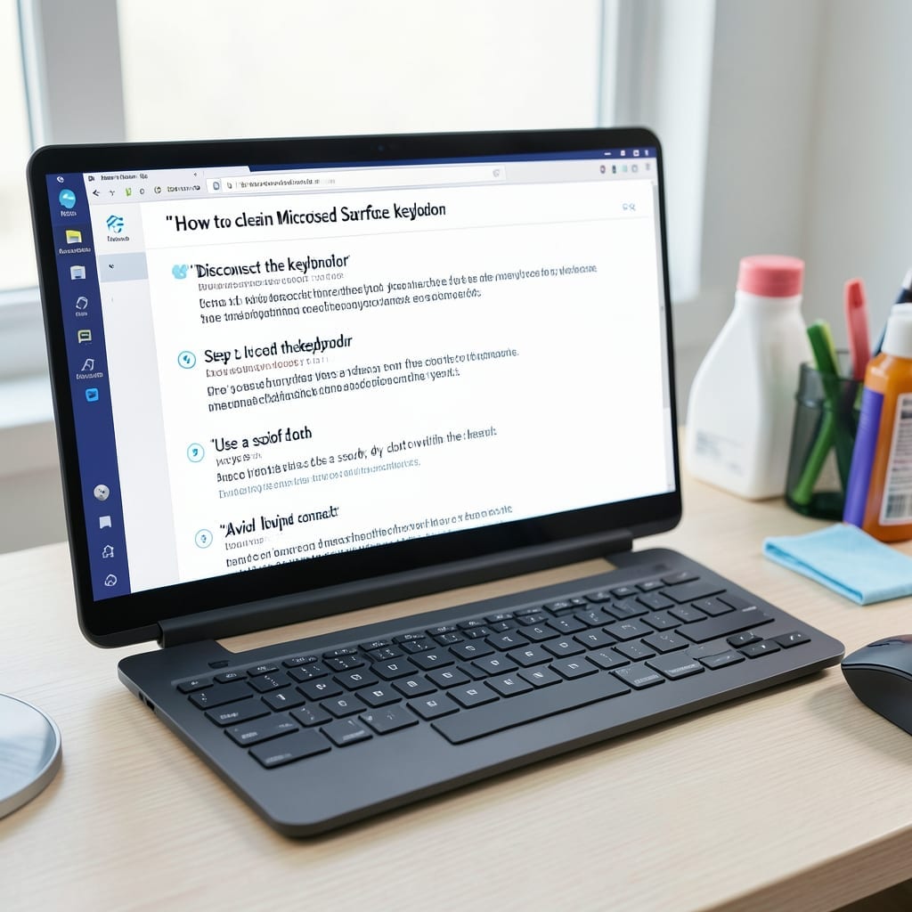 How to Clean Microsoft Surface Keyboard: Safe and Effective Methods