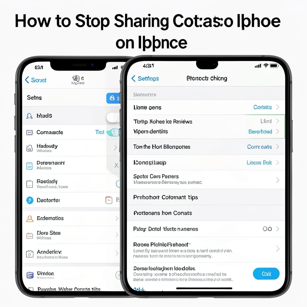 How to Stop Sharing Contacts on iPhone: Privacy Settings Made Simple