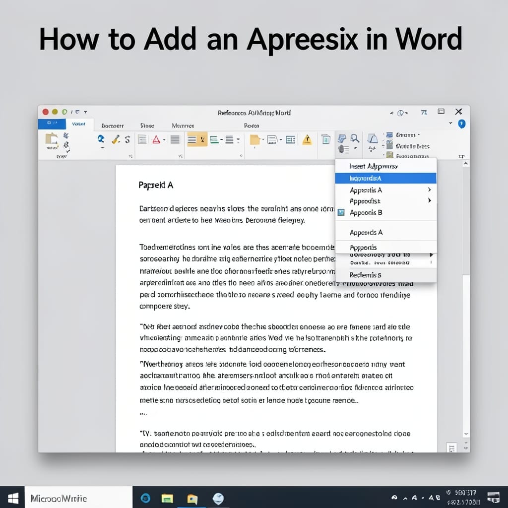 How to Add Appendix in Word: Step-By-Step Document Organization