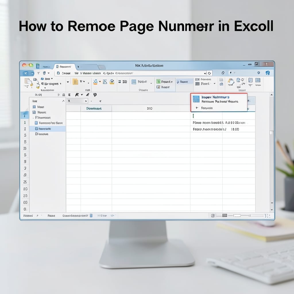 How To Remove Page Number In Excel: Clean Printouts Without Marks