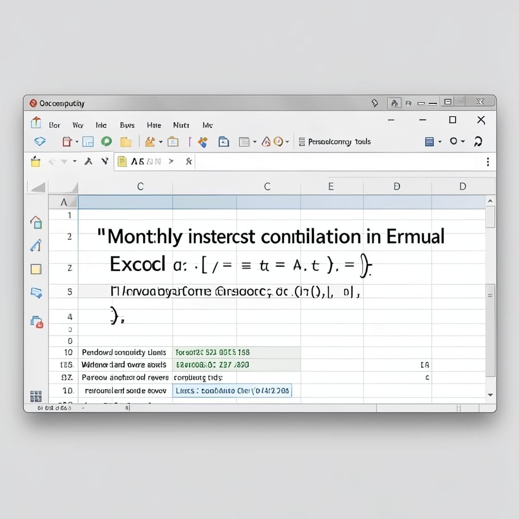 Monthly Interest Calculation Formula in Excel: Simple Spreadsheet Solution