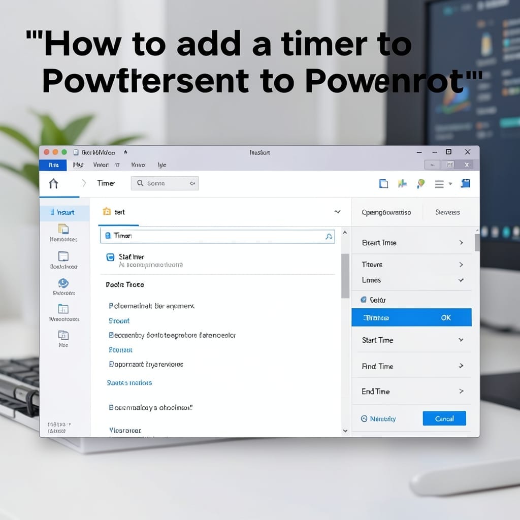 How to Add a Timer to PowerPoint: Simple Insert and Sync Method