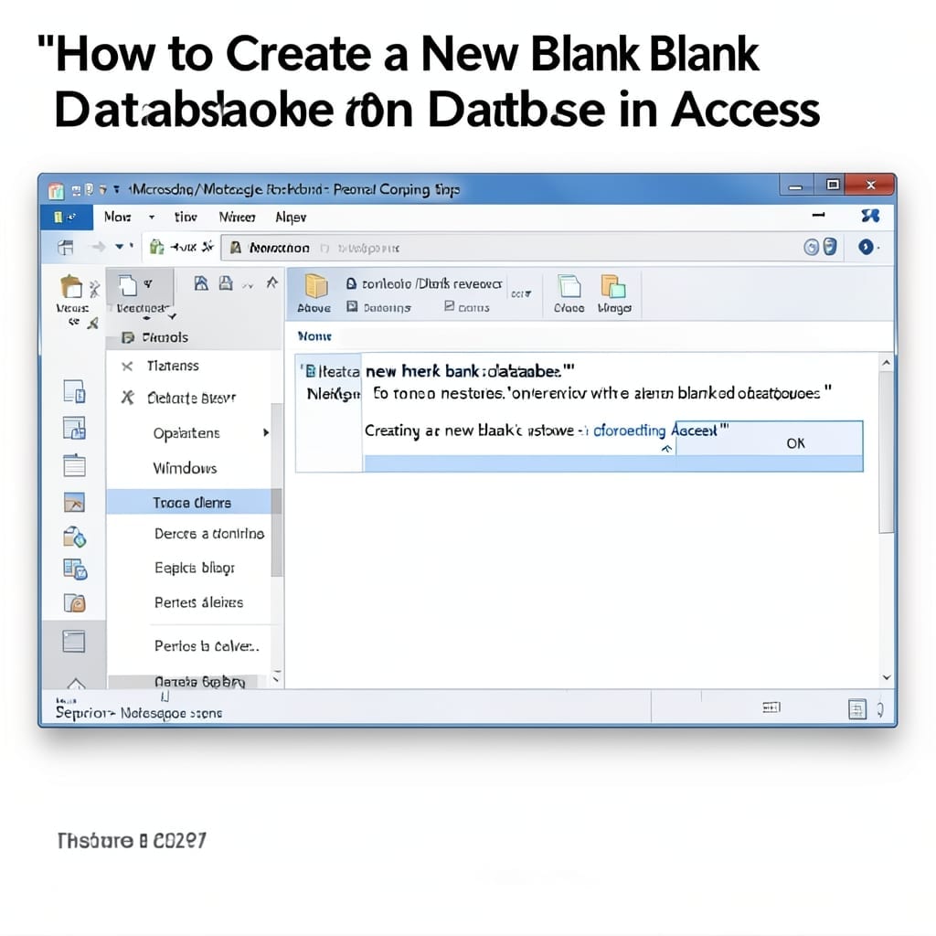 How To Create A New Blank Database In Access: Step-By-Step Setup Guide