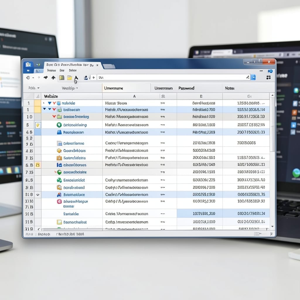 How to Organize Passwords in Excel: Secure Spreadsheet System