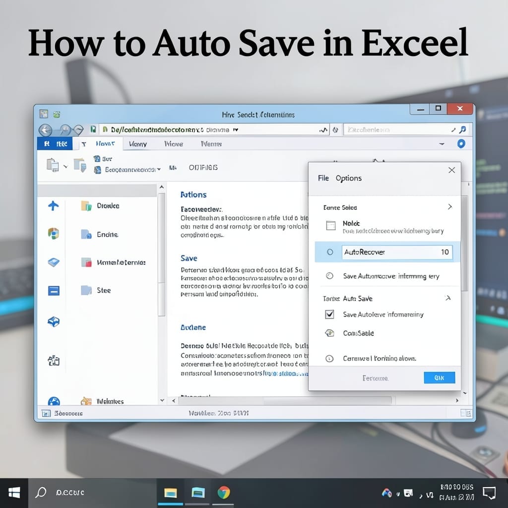 How to Auto Save in Excel: Never Lose Work With This Simple Setting