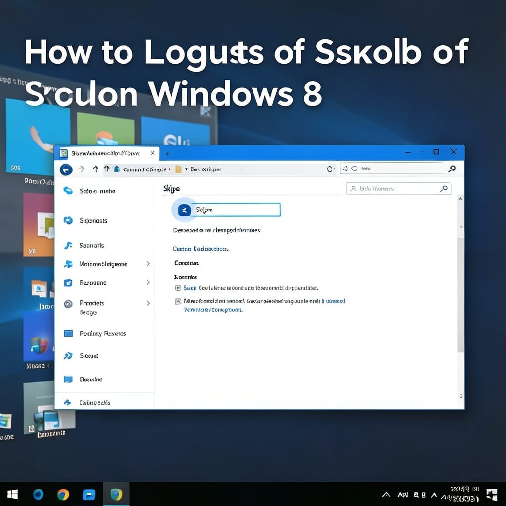 How to Logout of Skype on Windows 8: Quick Sign-Out Method