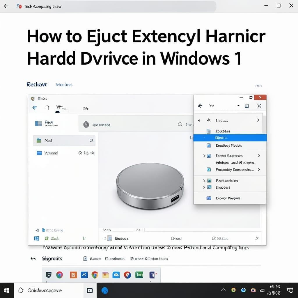 How To Eject External Hard Drive Windows 11: Safe Removal Without Data Loss