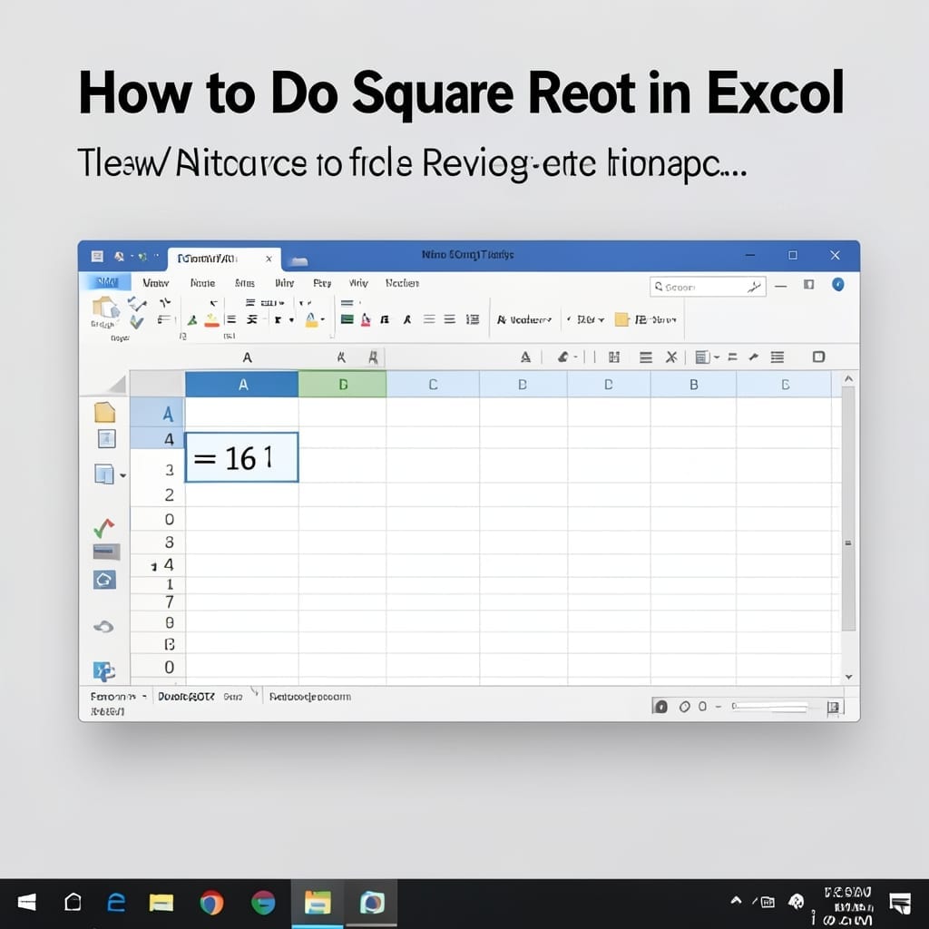 How to Do Square Root in Excel: Quick Formula for Perfect Calculations
