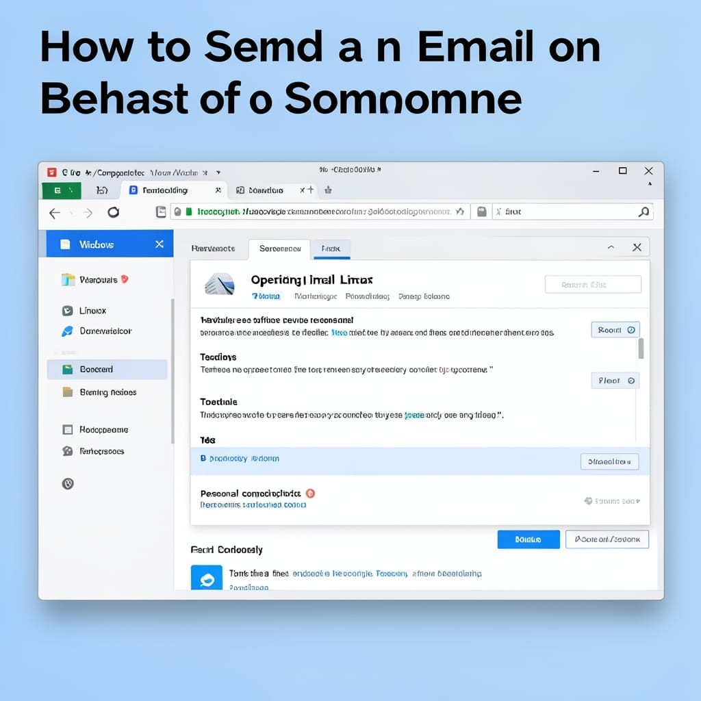 How to Send an Email on Behalf of Someone: Outlook Delegation Made Simple