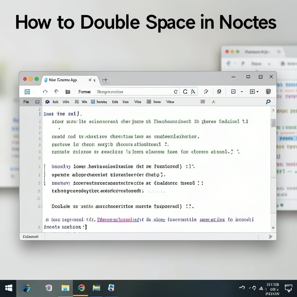 How to Double Space in Notes: Quick Formatting for Cleaner Documents