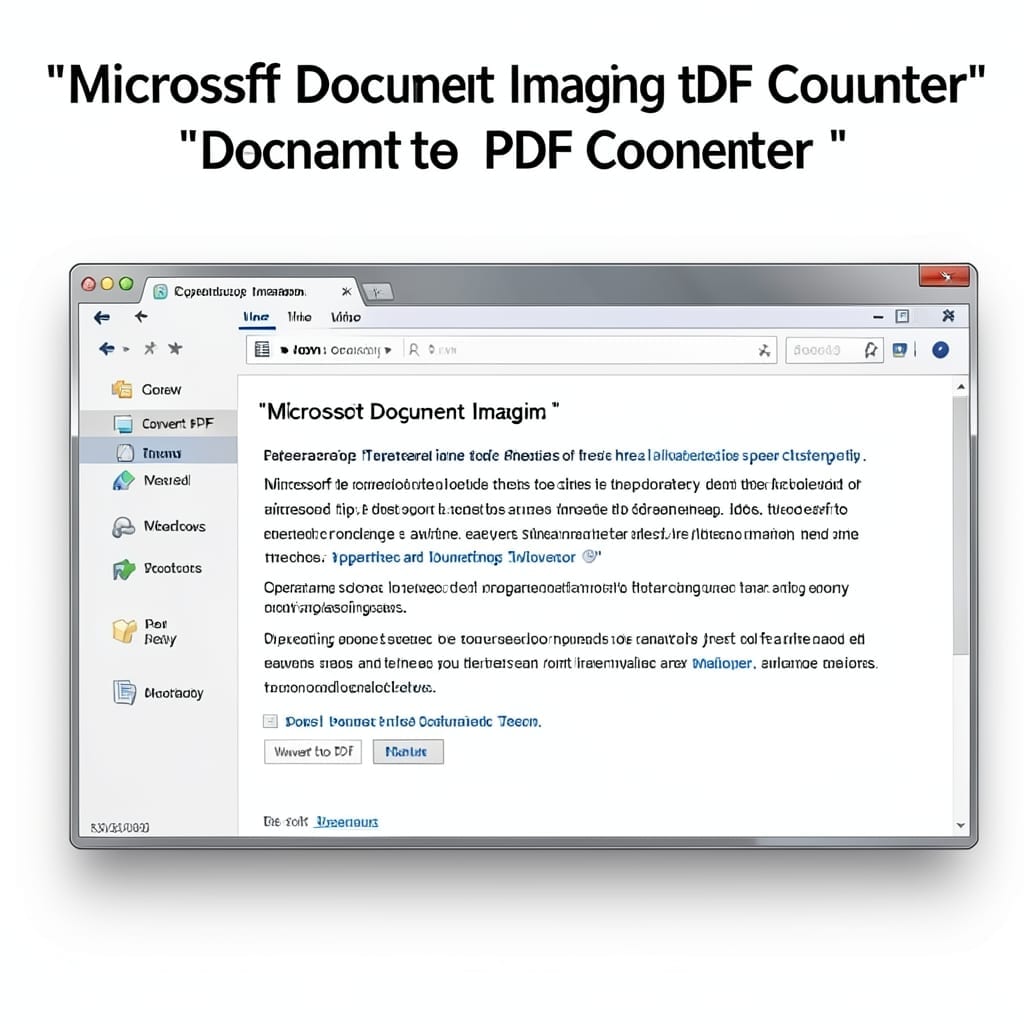 Microsoft Document Imaging to PDF Converter: Batch Processing Made Simple