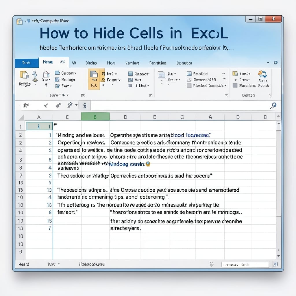How To Hide Cells In Excel: Quick Spreadsheet Formatting Fix