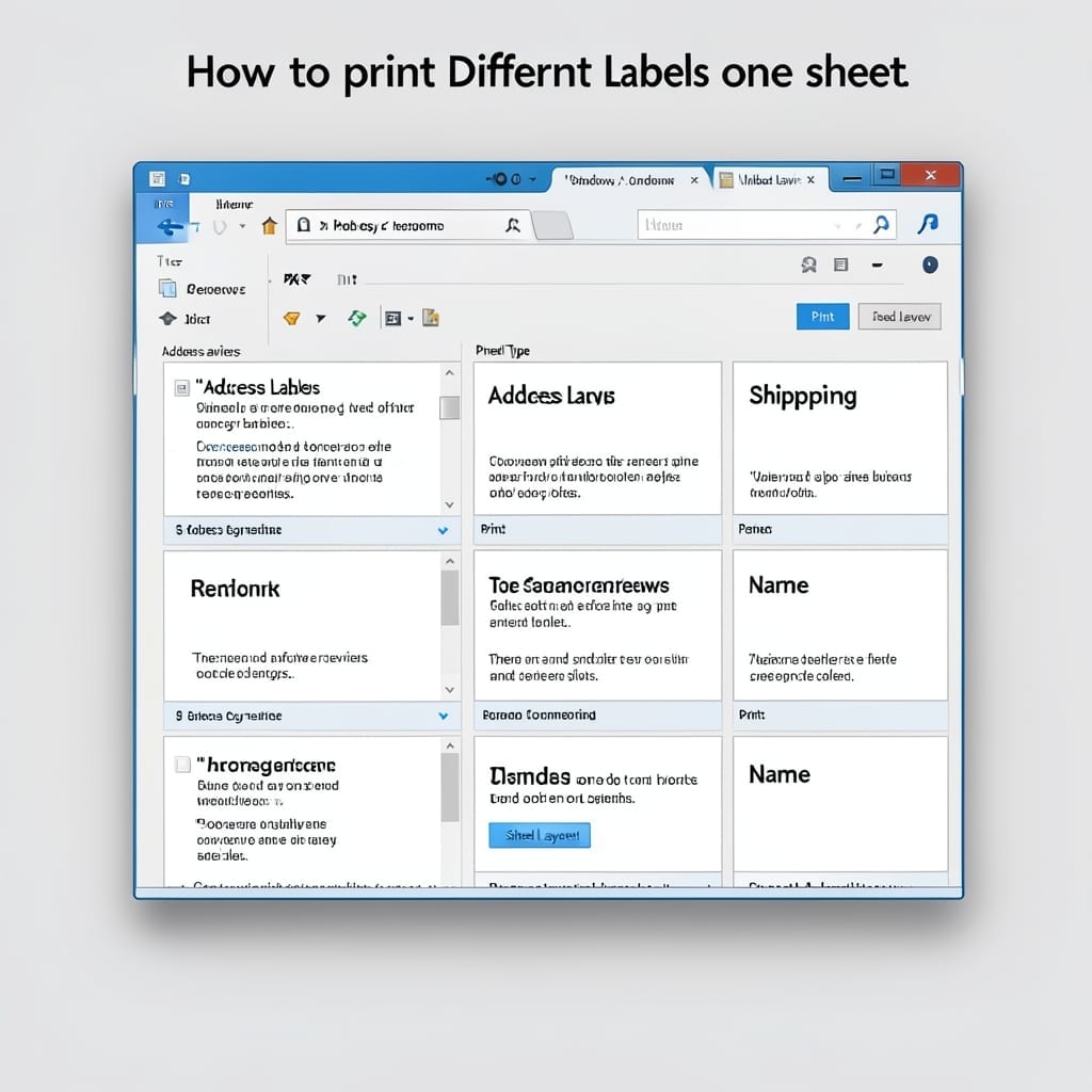 How To Print Different Labels On One Sheet: Step-By-Step Multi-Label Guide