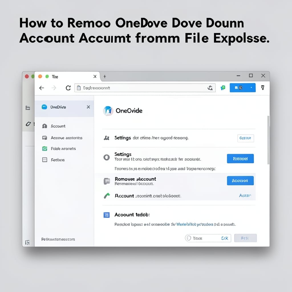 How to Remove OneDrive Account From File Explorer: Quick Windows Cleanup