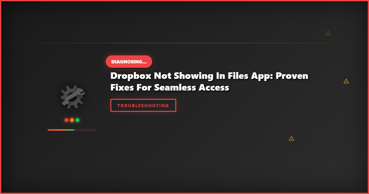 Dropbox Not Showing in Files App: Proven Fixes for Seamless Access