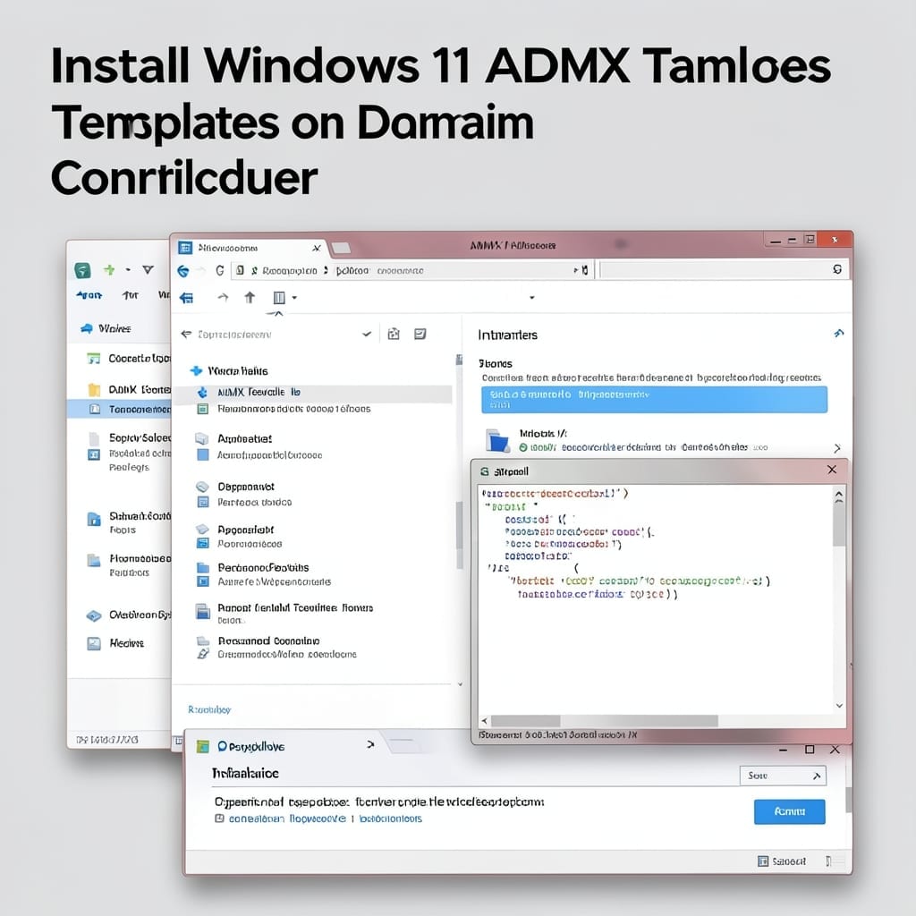 Install Windows 11 ADMX Templates on Domain Controller: Centralized Policy Management Guide