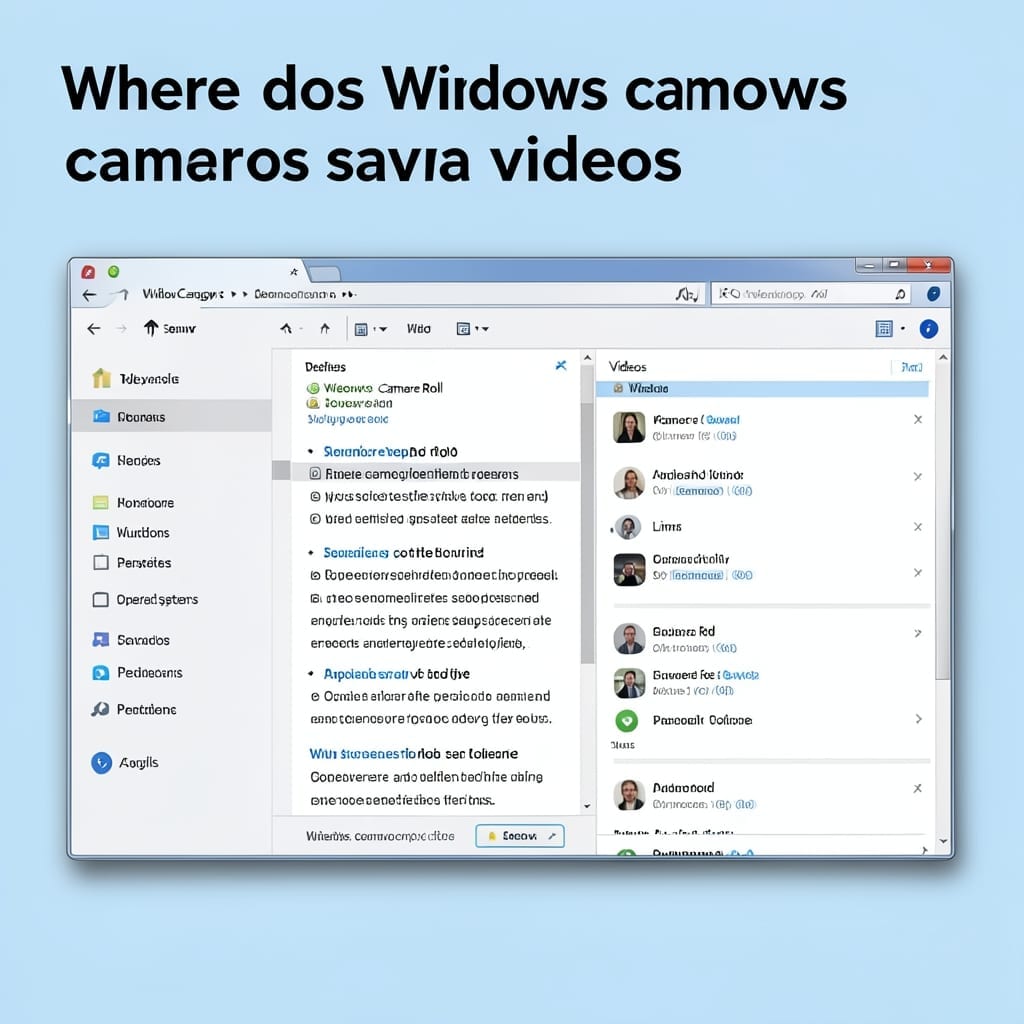 Where Does Windows Camera Save Videos: Default Storage Location Explained