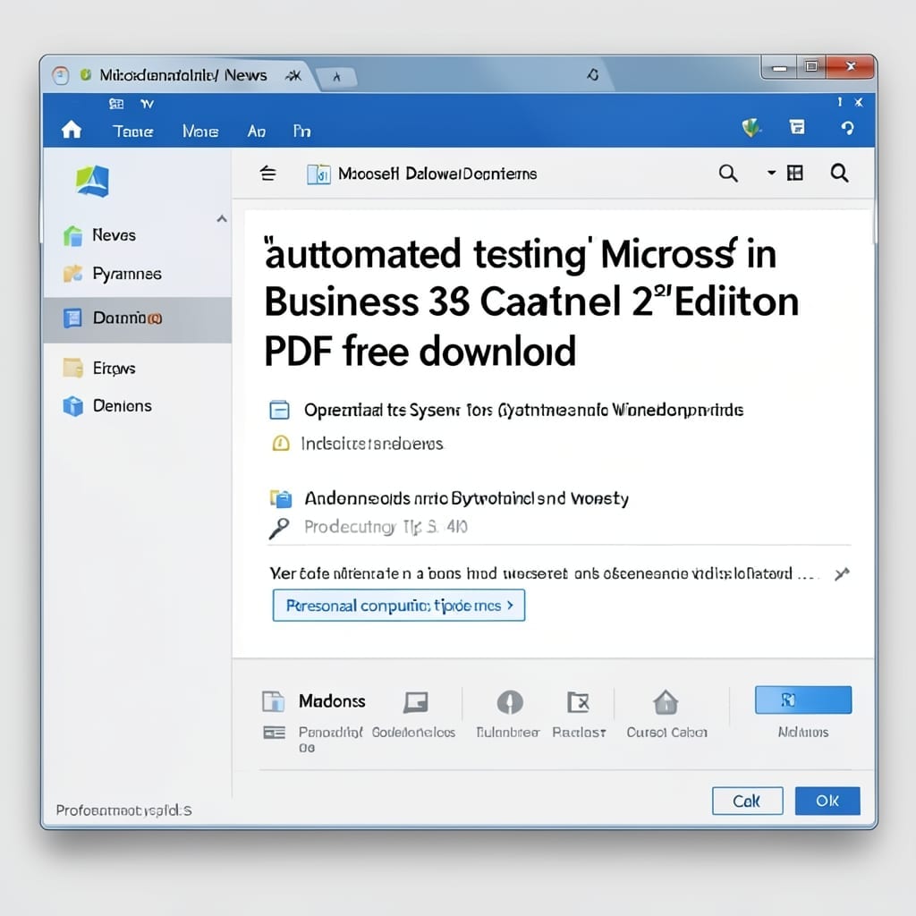 Automated Testing in Microsoft Dynamics 365 Business Central 2nd Edition PDF: Free Download Guide