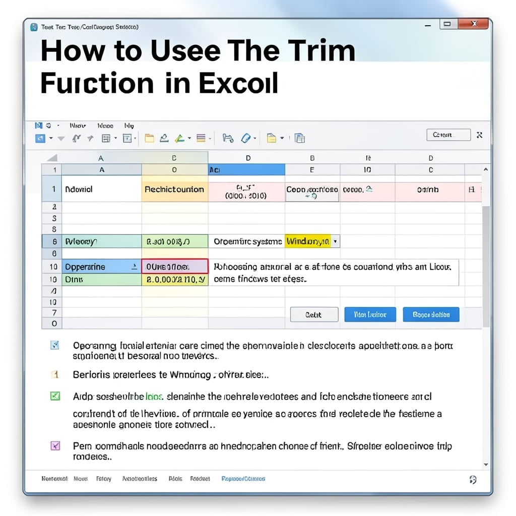 How To Use TRIM Function In Excel: Remove Extra Spaces Instantly