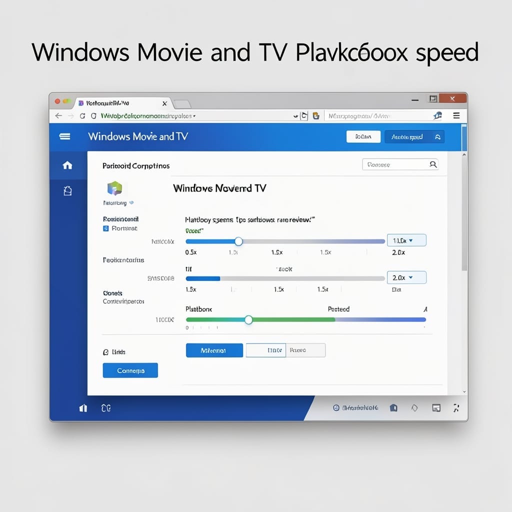 Windows Movie And TV Playback Speed: Adjust For Perfect Viewing