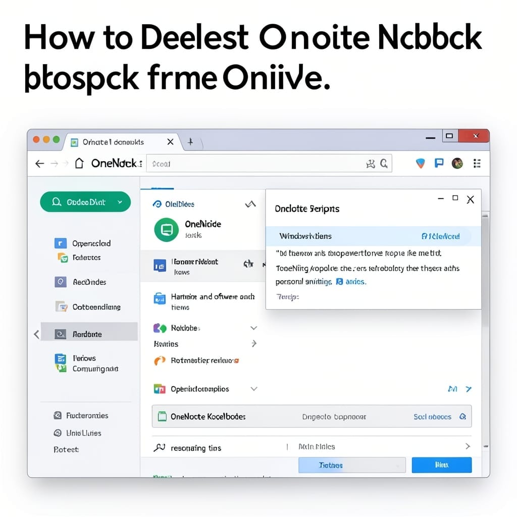 How to Delete OneNote Notebook From OneDrive: Step-by-Step Cleanup Guide