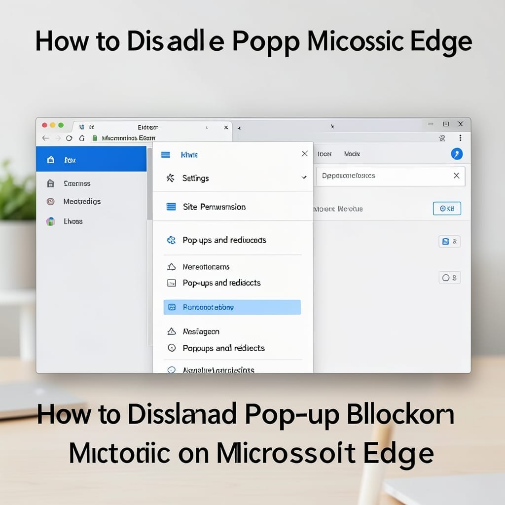 Disable Pop Up Blocker On Edge: Step by Step Browser Fix