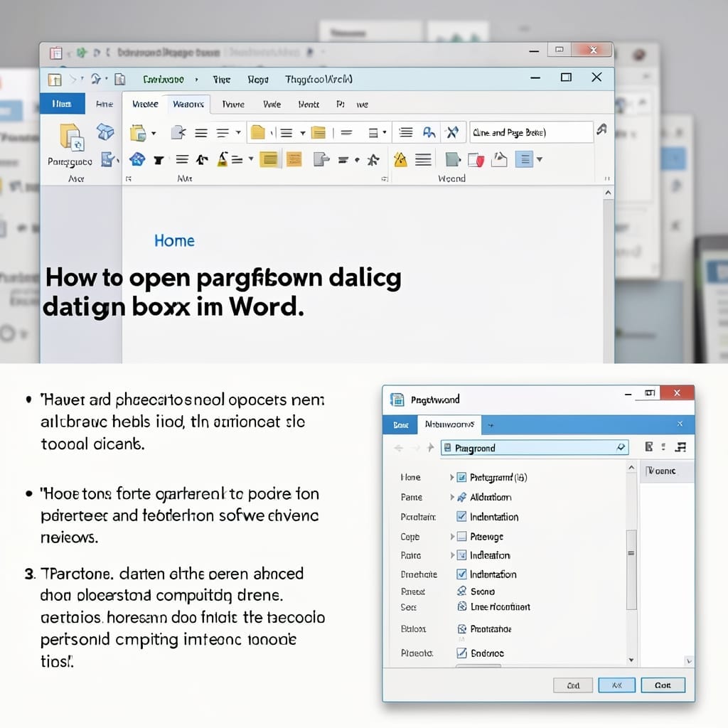 How to Open Paragraph Dialog Box in Word: Quick Formatting Access