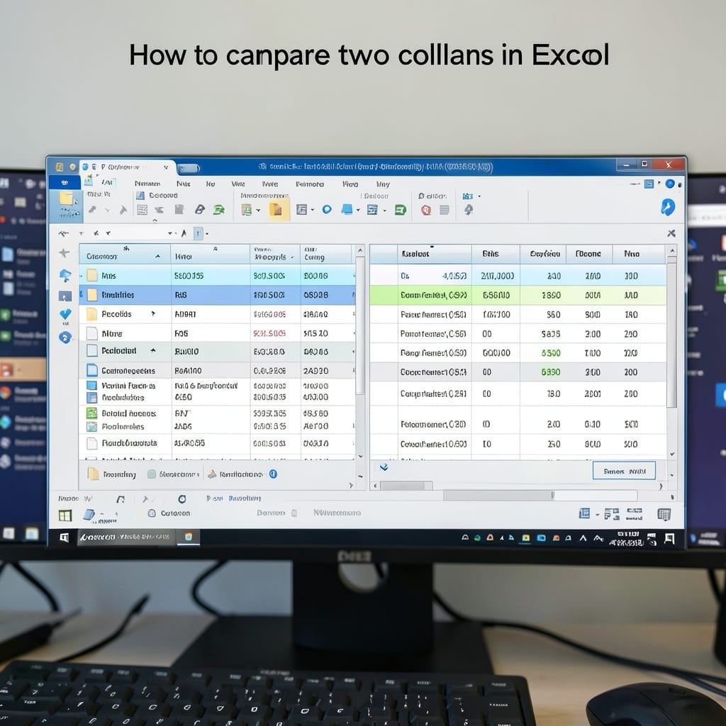 How to Compare Two Columns in Excel: Conditional Formatting Trick