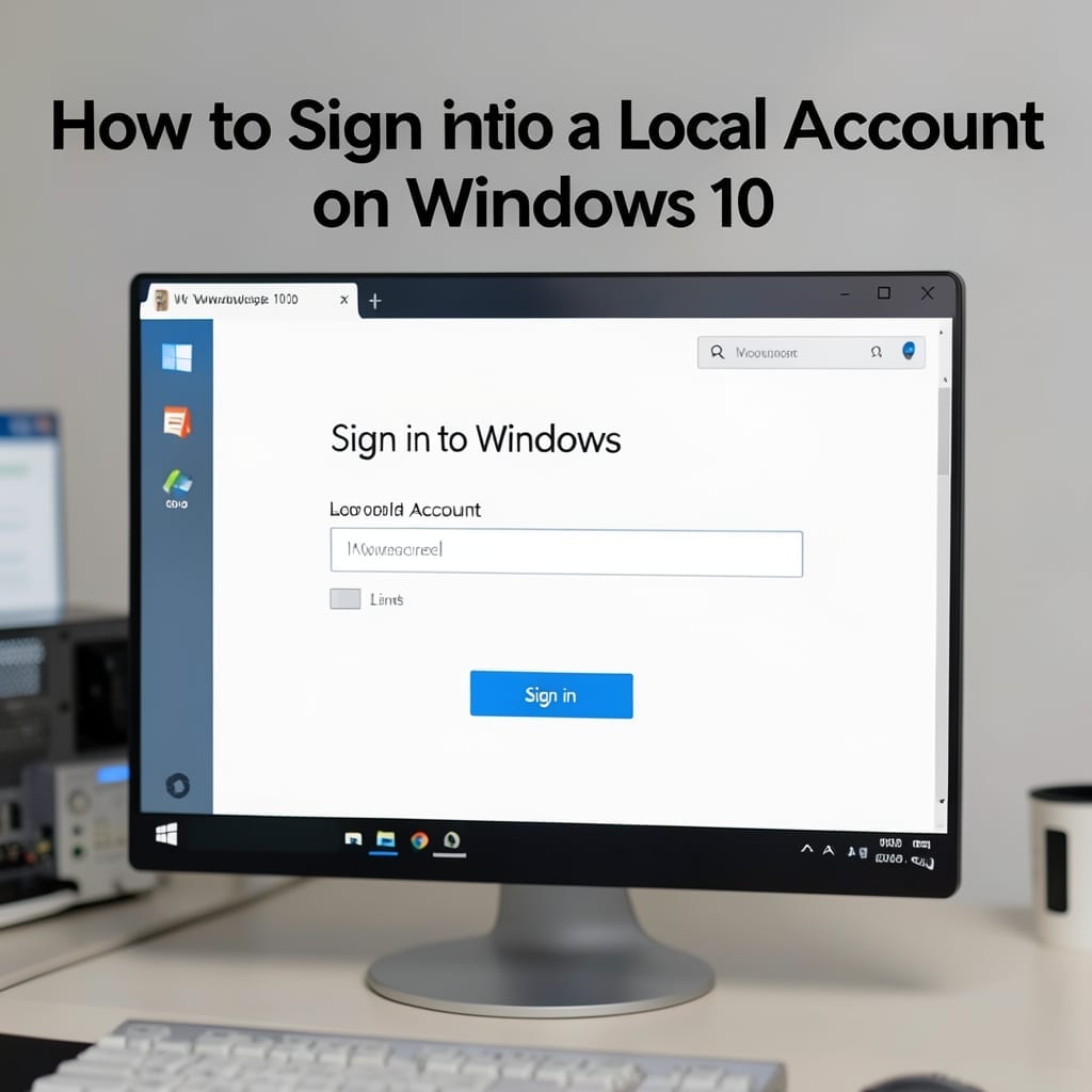 How to Sign Into a Local Account on Windows 10: Step-by-Step Guide