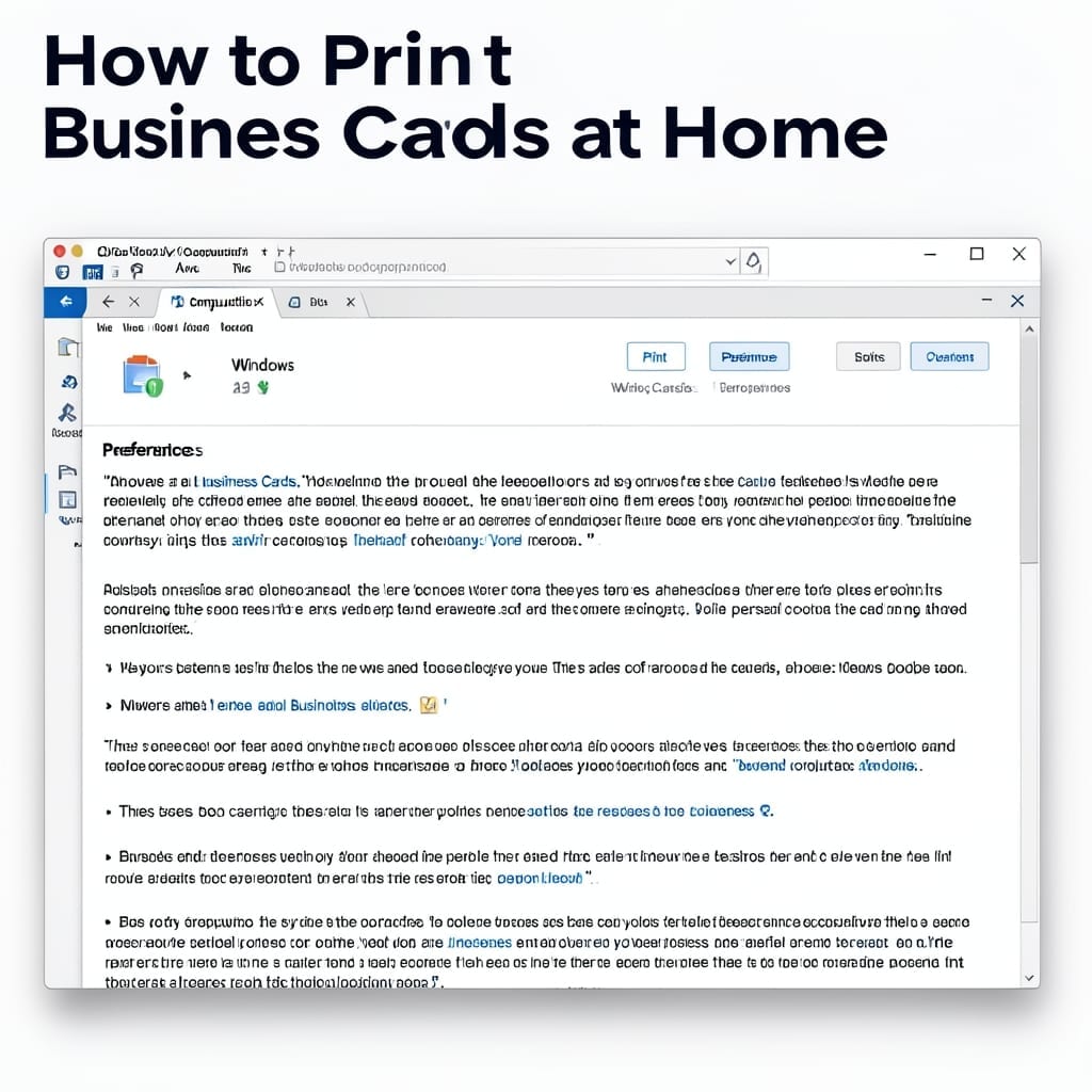 How to Print Business Cards at Home: Professional Results With Your Printer