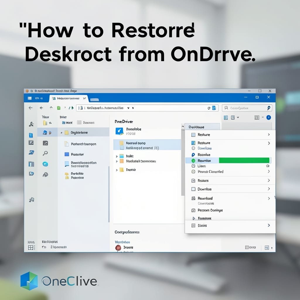 How to Restore Desktop From OneDrive: Step-by-Step File Recovery
