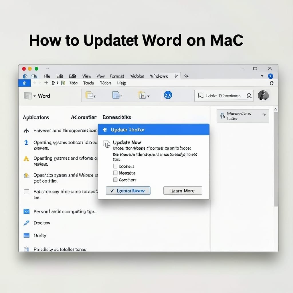 How to Update Word on Mac: Seamless Microsoft 365 Integration