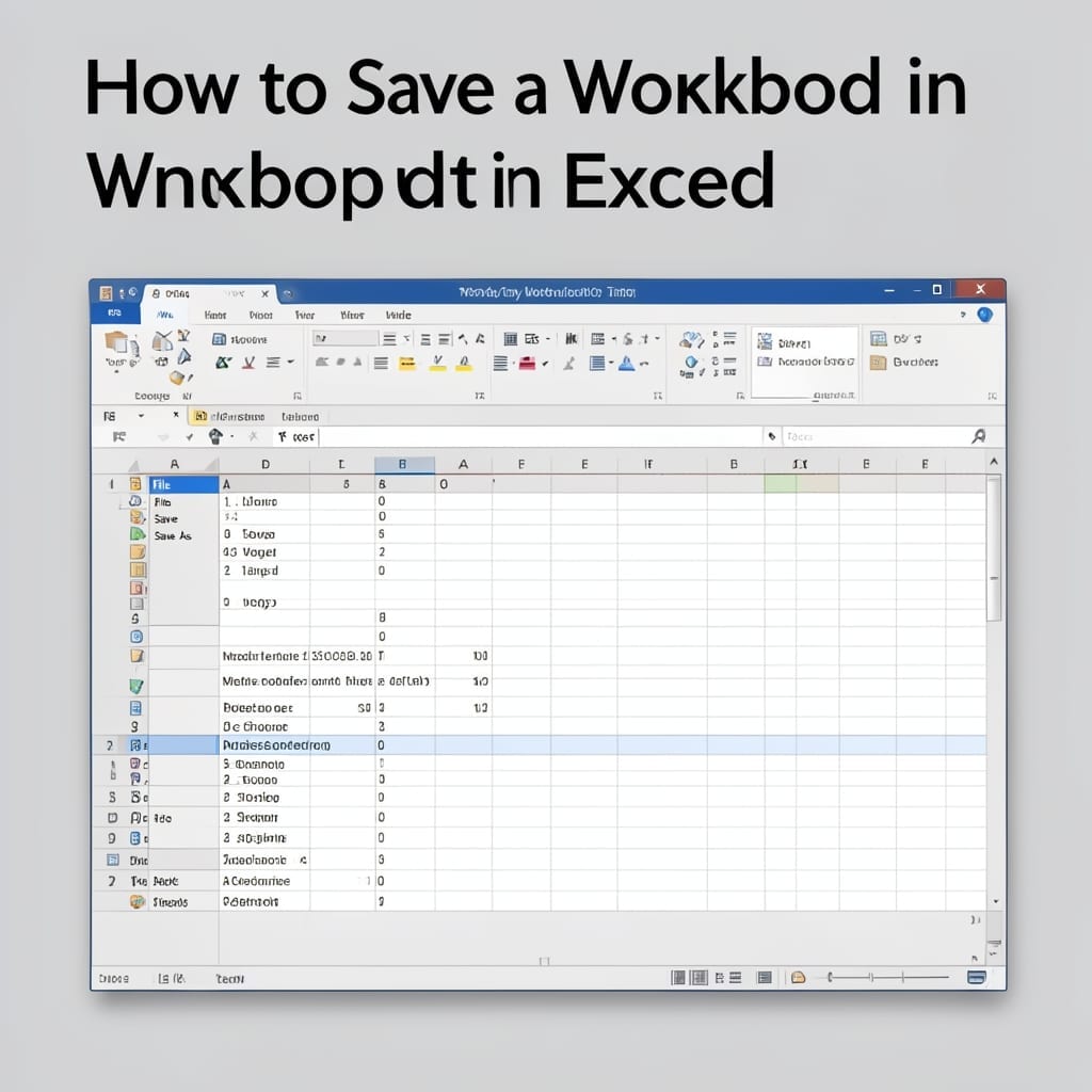 How To Save A Workbook In Excel: Quick File Management Method