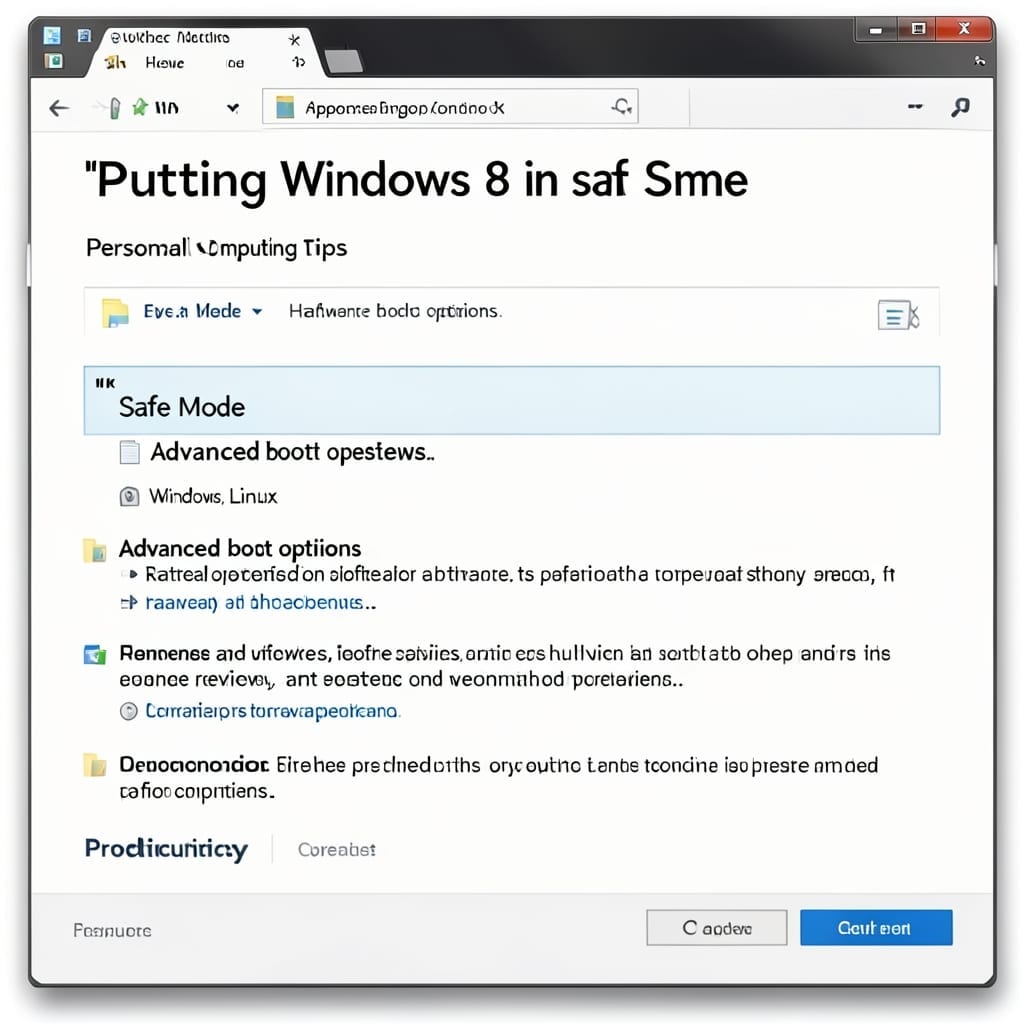 Putting Windows 8 in Safe Mode: Quick Boot Method for Troubleshooting