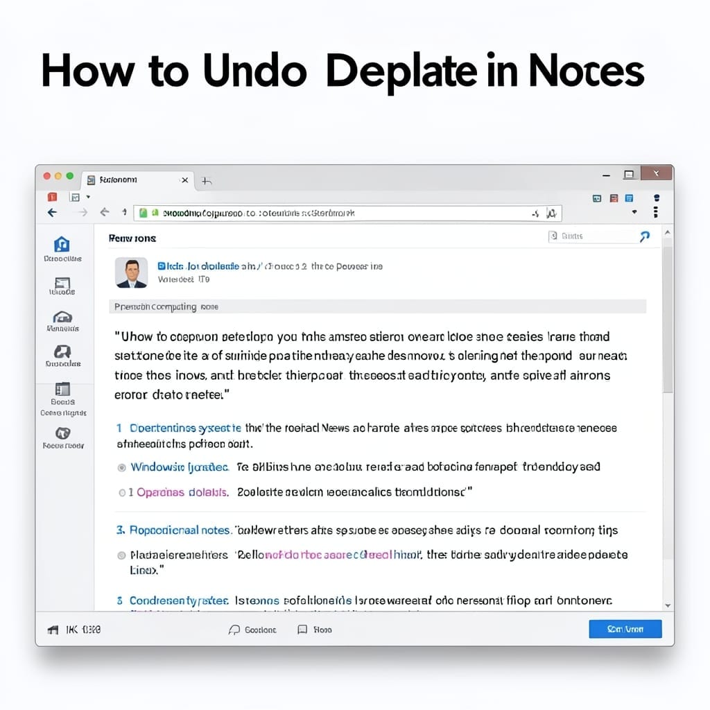 How To Undo Delete In Notes: Recover Lost Content In Seconds