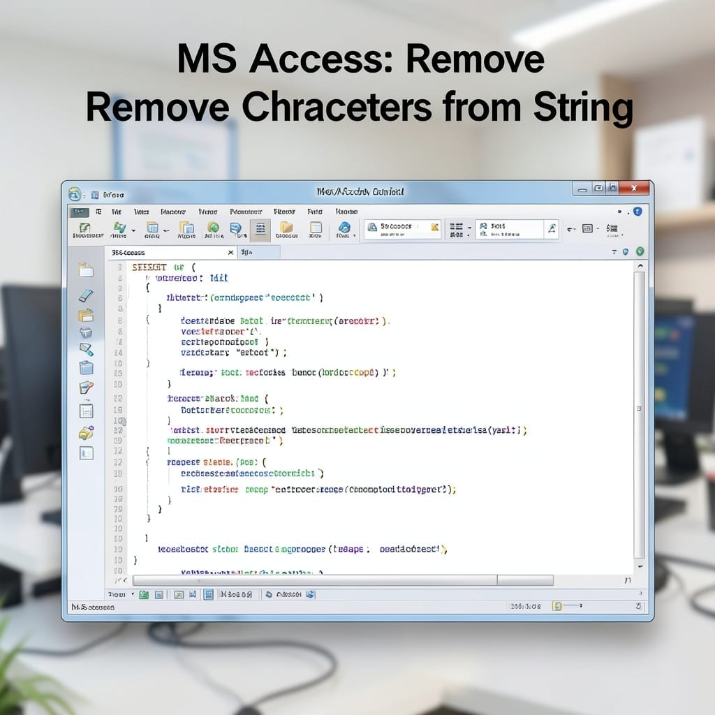 MS Access Remove Characters From String: Text Trimming Made Simple