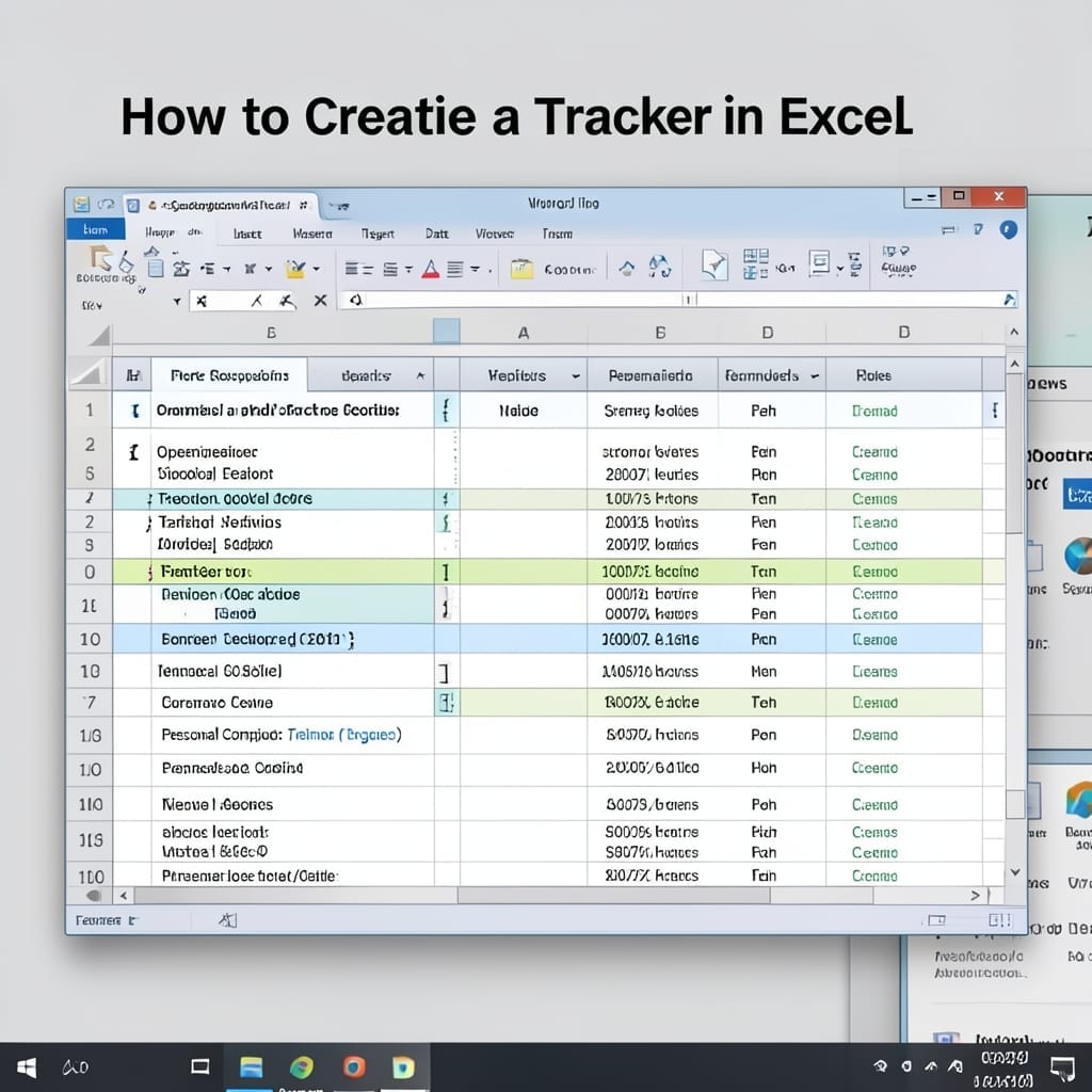 How To Create A Tracker In Excel: Step-By-Step Spreadsheet Organization