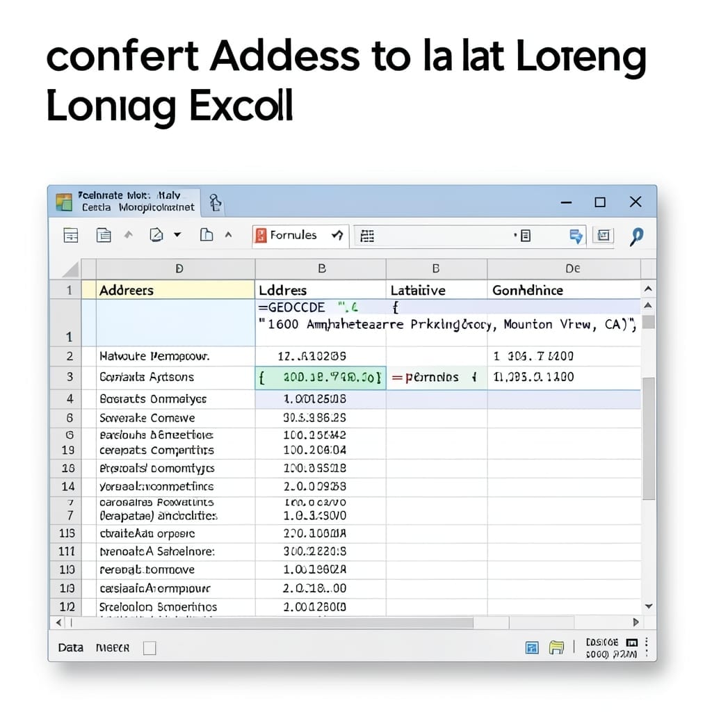 Convert Address to Lat Long Excel: Geocoding Trick for Spreadsheets