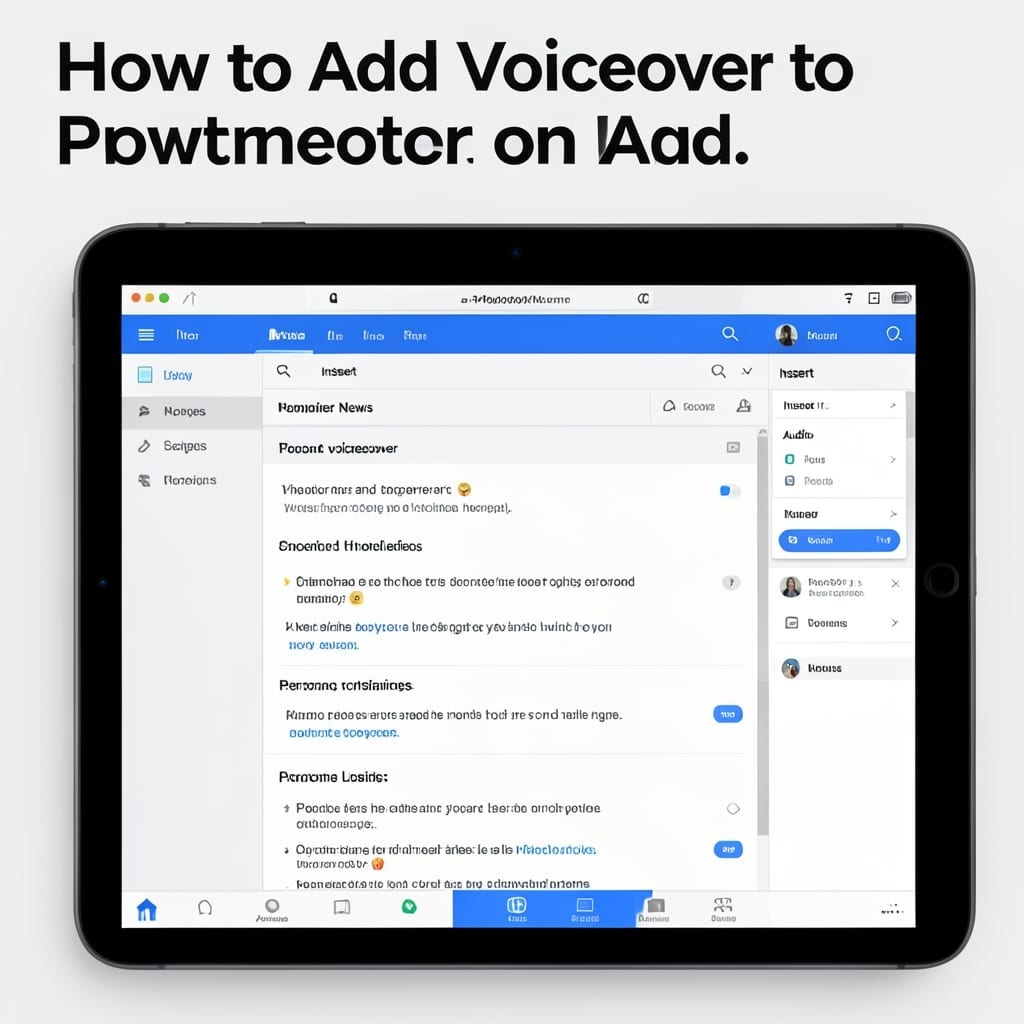 How To Add Voiceover To PowerPoint On iPad: Step By Step Audio Guide