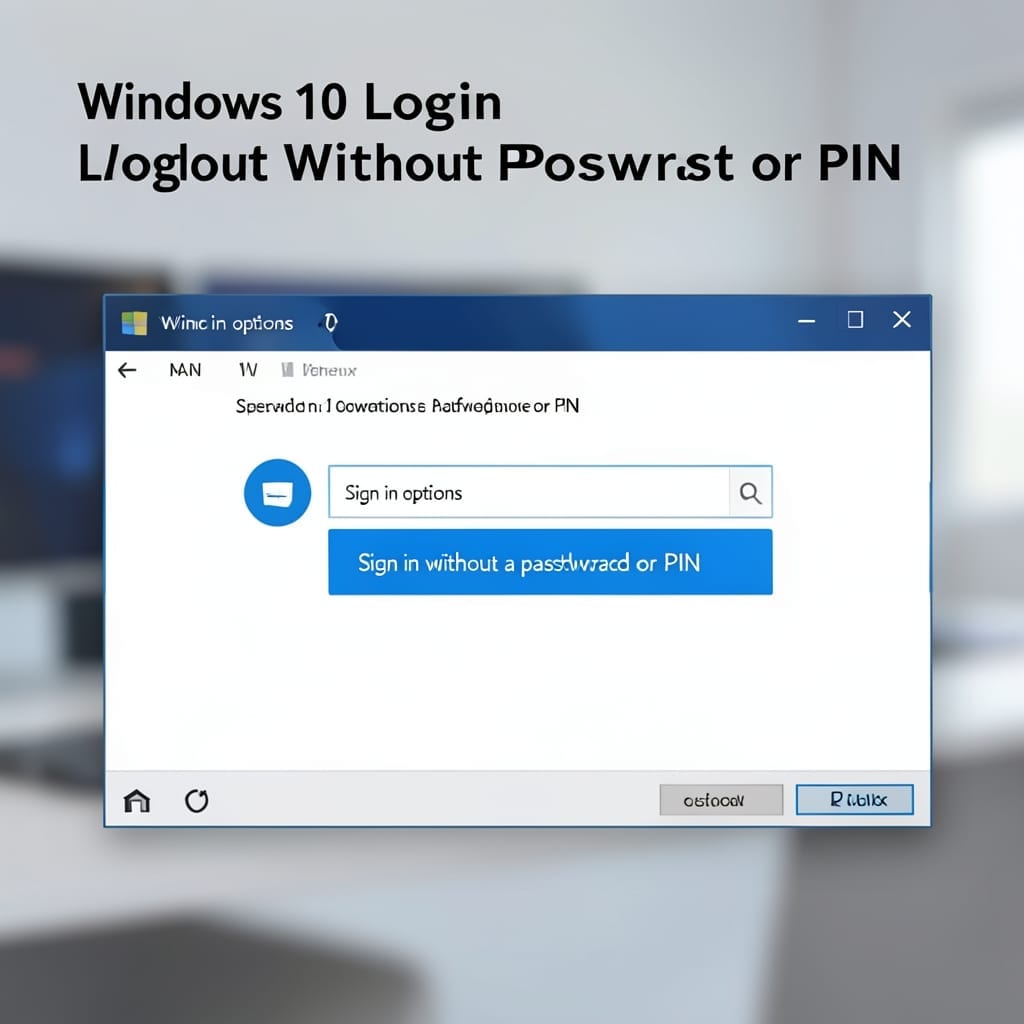 Windows 10 Login Without Password Or PIN: Bypass Methods for Quick Access