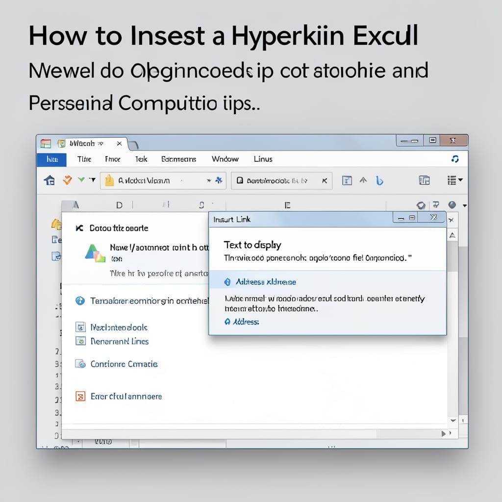 How to Insert a Hyperlink in Excel: Quick Formatting Fix for Spreadsheets