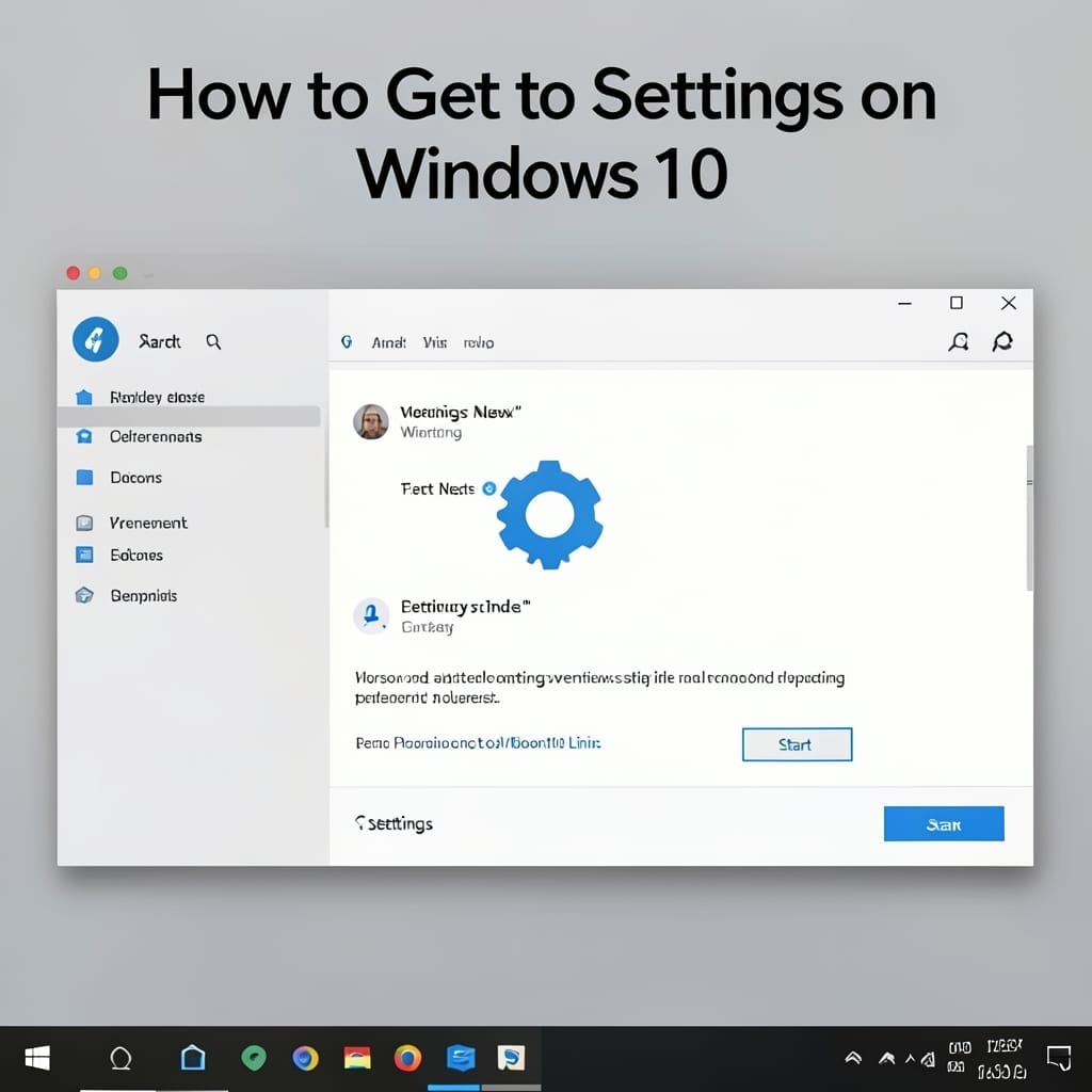 How To Get To Settings On Windows 10: Quick Access via Start Menu