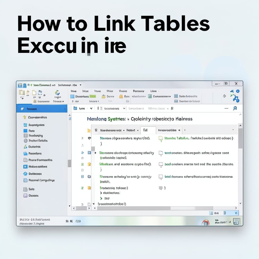 How to Link Tables in Excel: Seamless Data Connection Across Sheets