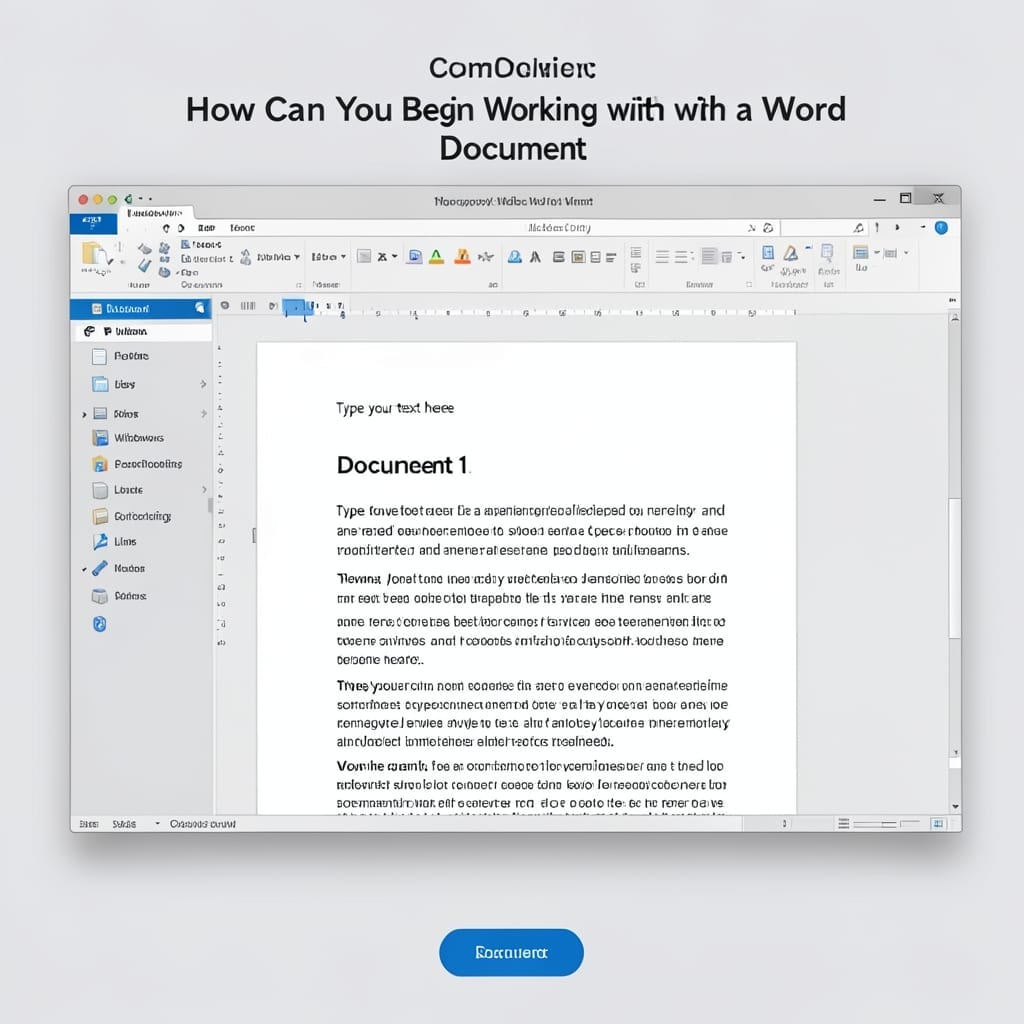 How Can You Begin Working With A Word Document: Step-By-Step Guide For Beginners