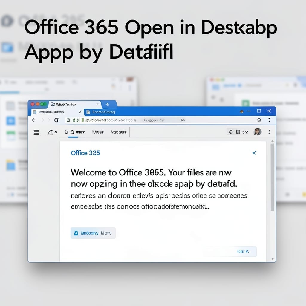Office 365 Open in Desktop App by Default: One-Click Setup Guide