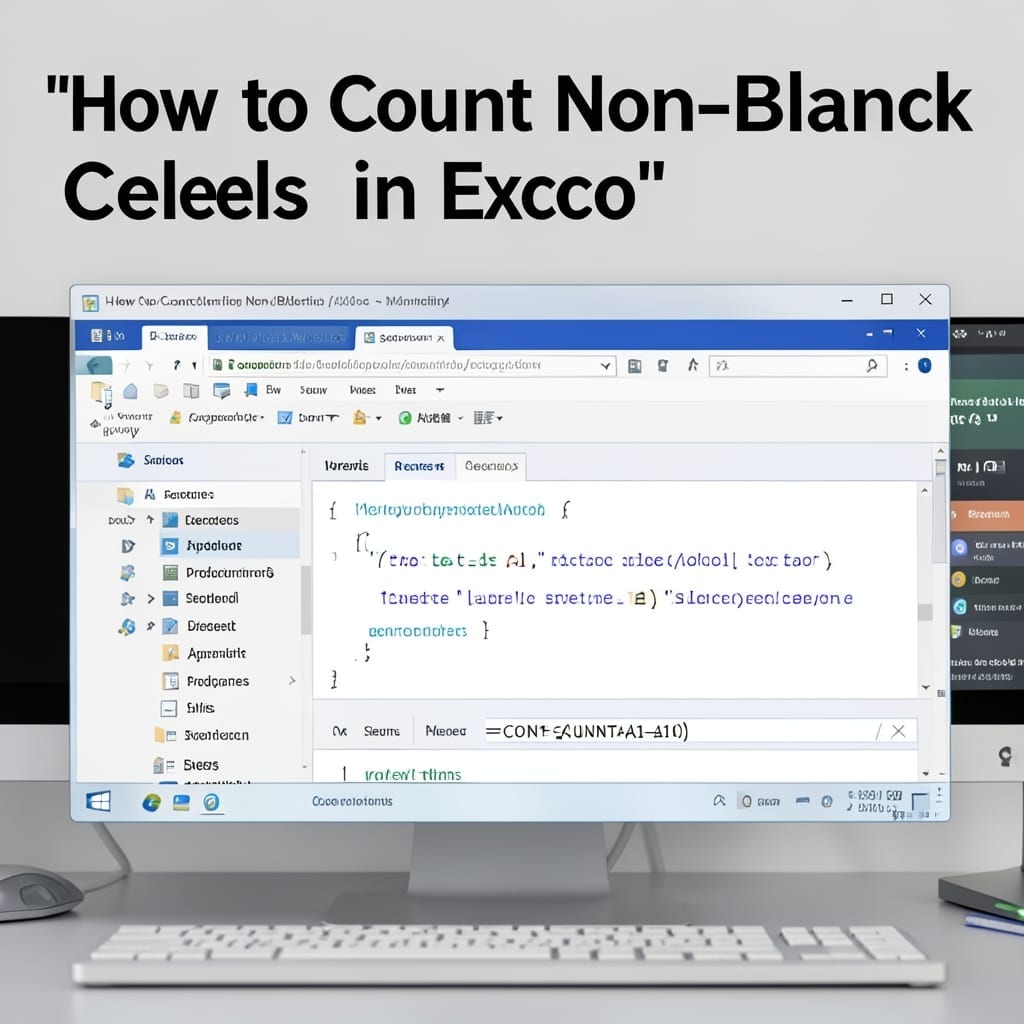 How to Count Non Blank Cells in Excel: COUNTA Function Made Simple