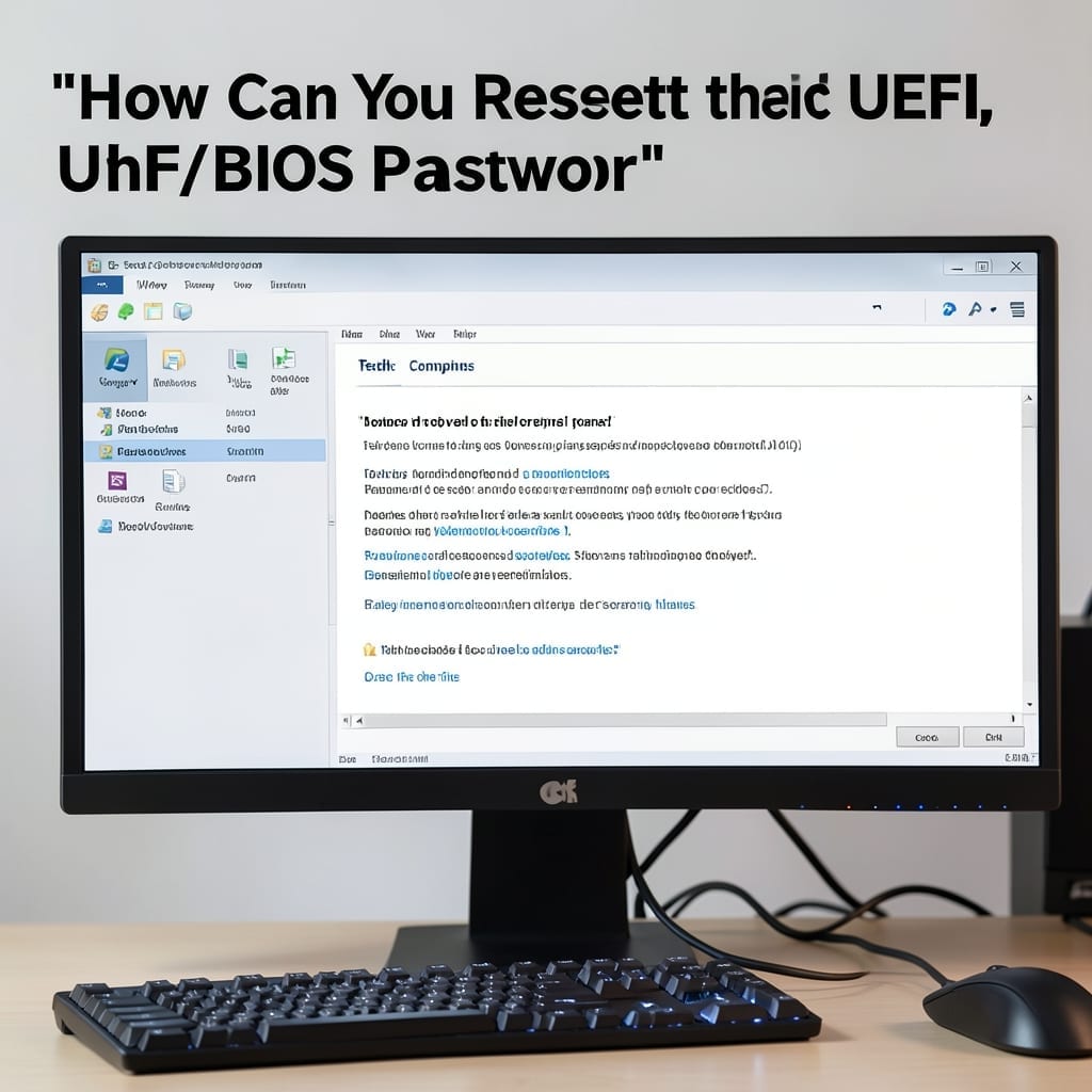 How Can You Reset The UEFI/BIOS Password: Step By Step System Access